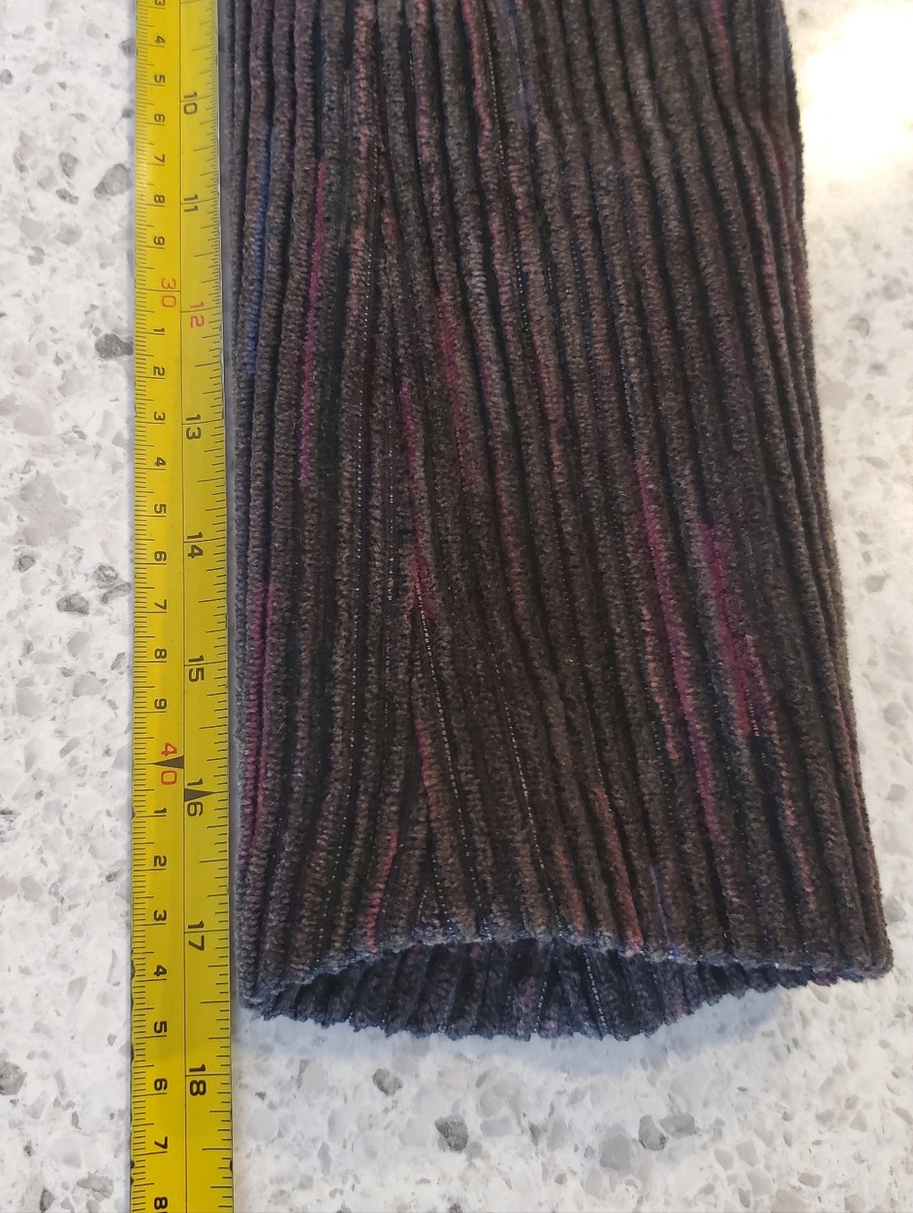 Vintage 60s Large Cord Suit Jacket Brian Tucker Dublin Black Coat Pink Stripes - Picture 15 of 16